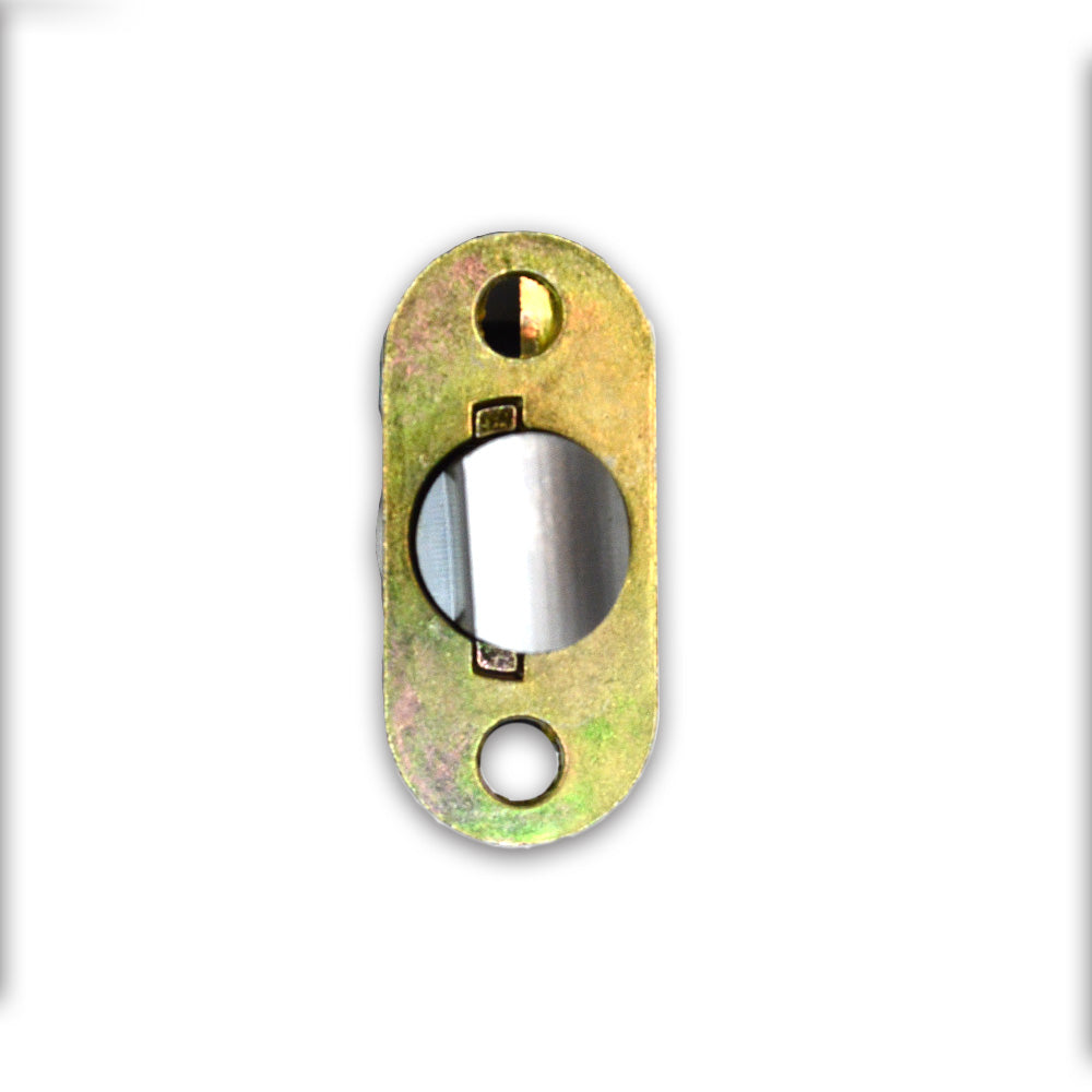 Emtek EM28PSL238S 28 Degree Silver Passage Latch 2-3/8" Backset Less Faceplate Sparrow Supply