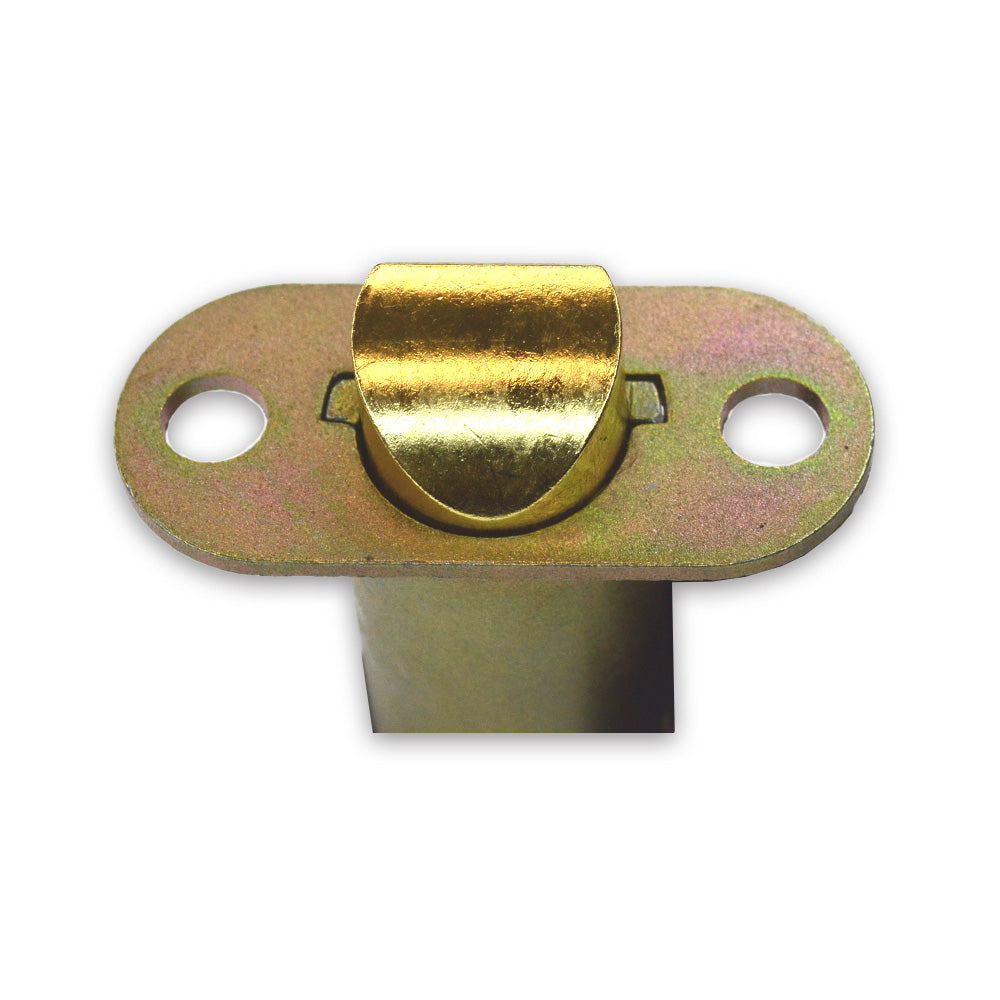 Emtek EM28PVL238G 28 Degree Gold Privacy Latch 2-3/8" Backset Less Faceplate Sparrow Supply
