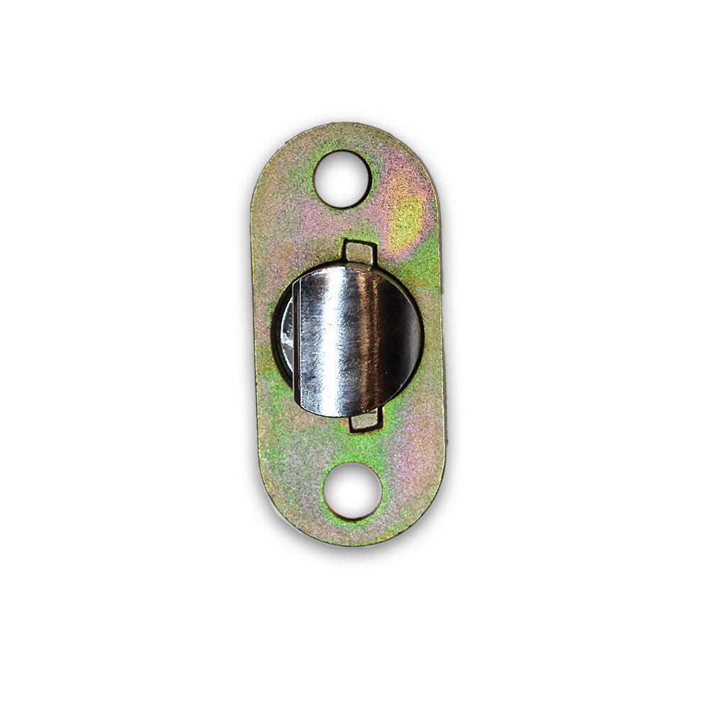 Emtek EM28PVL238S 28 Degree Silver Privacy Latch 2-3/8" Backset Less Faceplate Sparrow Supply