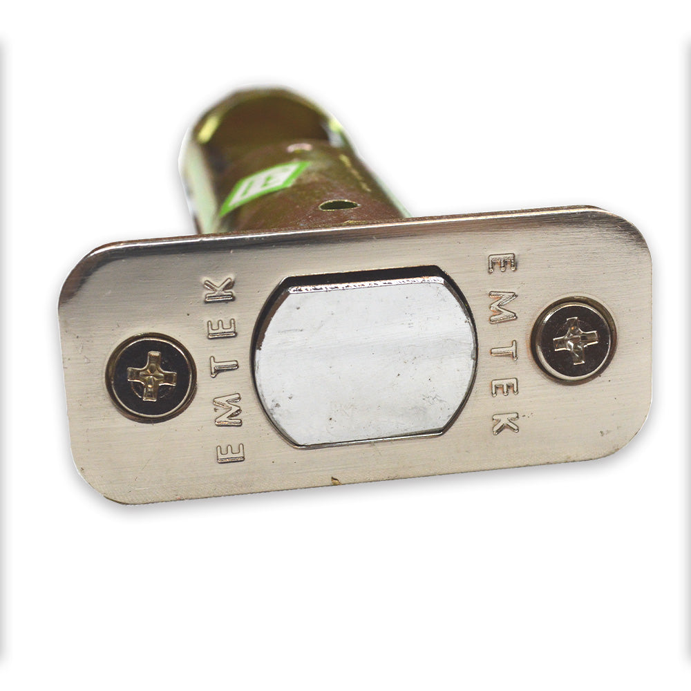 Emtek EMDBL238R15 Radius Deadbolt Latch 2-3/8" Backset Satin Nickel Finish Sparrow Supply