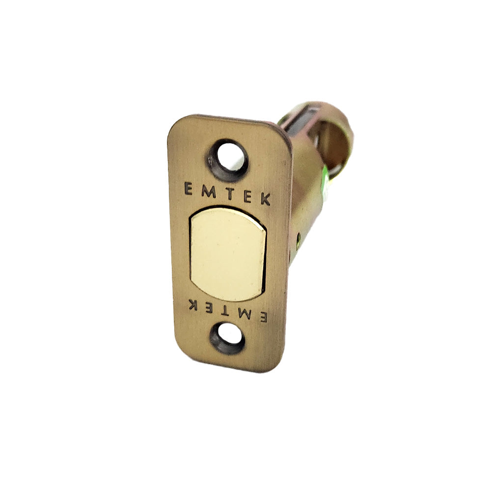 Emtek EMDBL238R7 Radius Deadbolt Latch 2-3/8" Backset French Antique Brass Finish Sparrow Supply