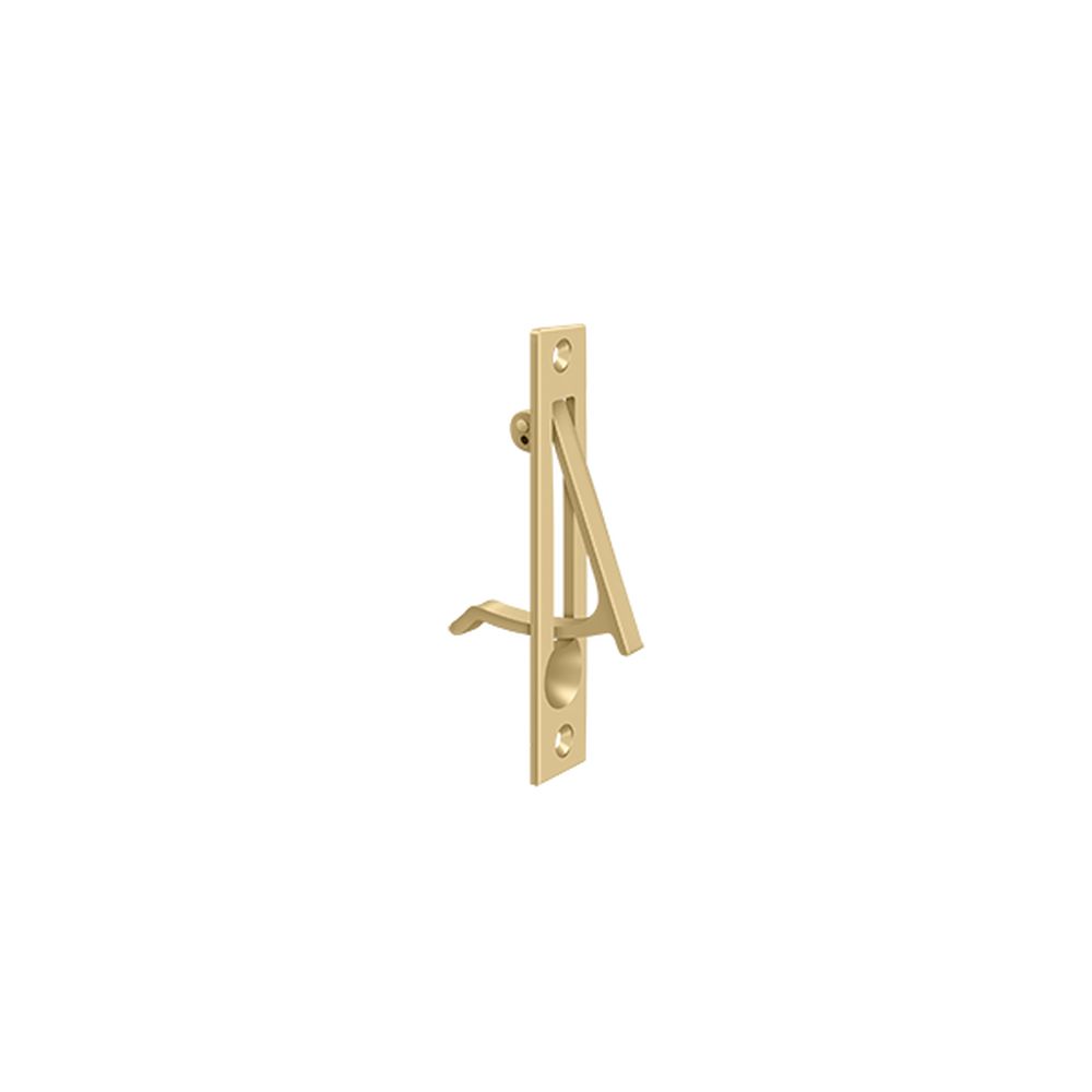 Deltana EP475U4 Edge Pull; 4"; Brushed Brass Finish Sparrow Supply