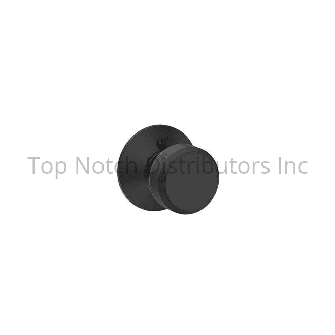 Schlage Residential F170BWE622 Bowery Knob Half Dummy Matte Black Sparrow Supply