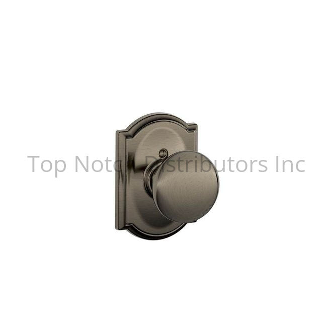 Schlage Residential F170PLY620CAM Plymouth Knob with Camelot Rose H... Sparrow Supply