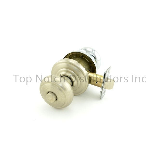 Schlage Residential F40AND625619AND Knob with Andover Rose Privacy ... Sparrow Supply