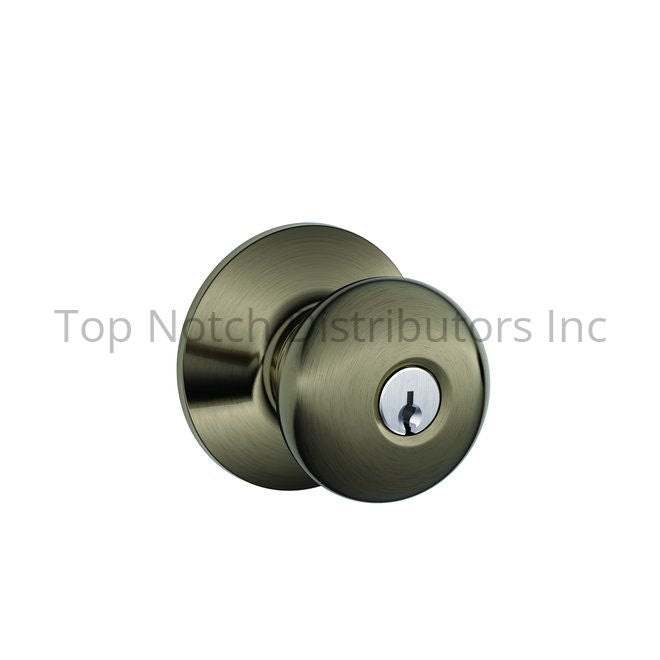 Schlage Residential F51APLY620622 Plymouth Knob Keyed Entry Lock C ... Sparrow Supply