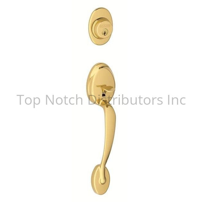 Schlage Residential F62PLY505ELA Plymouth with Elan Lever Double Cy... Sparrow Supply