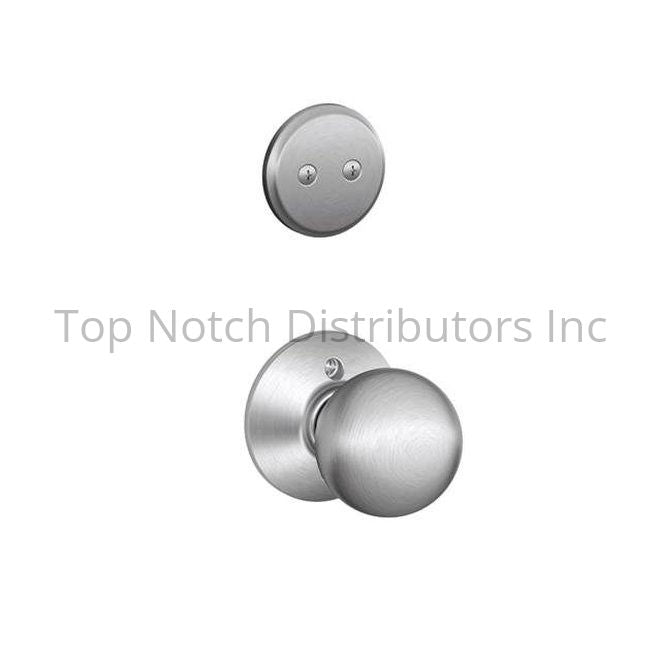 Schlage Residential F94ORB626 Orbit Knob Dummy Interior Trim Satin ... Sparrow Supply