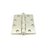 Best Hinges FBB179412426D 4-1/2" x 4" Steel Full Mortise Ball Bearing Standard Weight Square Corner Hinge # 063416 Satin Chrome Finish