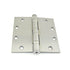 Best Hinges FBB179526D 5" x 5" Steel Full Mortise Ball Bearing Standard Weight Square Corner Hinge # 068624 Satin Chrome Finish Sparrow Supply