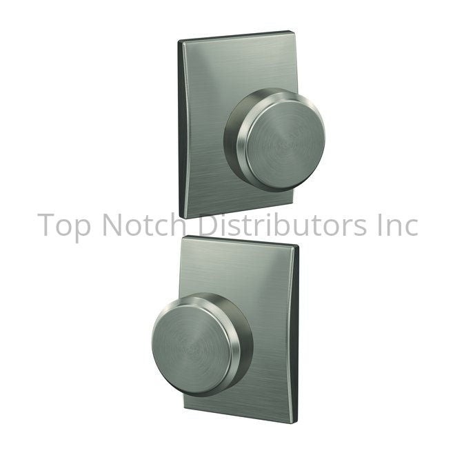 Schlage Residential FC172BWE619CEN Bowery Knob with Century Rose No... Sparrow Supply