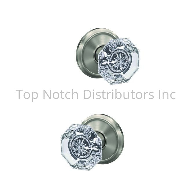 Schlage Residential FC21ALX619ALD Alexandria Glass Knob with Alden ... Sparrow Supply