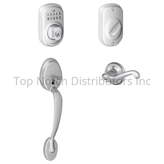 Schlage Residential FE365PLY626FLALH Left Hand Plymouth with Flair ... Sparrow Supply