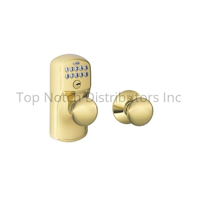 Schlage Residential FE575PLY505PLY Plymouth with Plymouth Knob Keye... Sparrow Supply