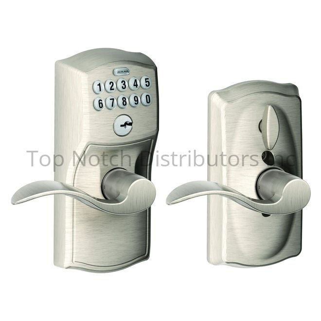 Schlage Residential FE595CAM619ACC Camelot with Accent Lever Entry ... Sparrow Supply