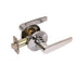 Pamex FLG203 Olympic Lever with Round Rose Passage Lockset Grade 3 Bright Chrome Finish