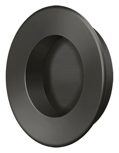 Deltana FP178U10B 1-7/8" Round Flush Pull Oil Rubbed Bronze Finish Sparrow Supply