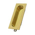 Deltana FP222U3-UNL Flush Pull; Rectangle; 3-1/8" x 15/16"; Unlacquered Bright Brass Finish Sparrow Supply