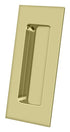 Deltana FP40U3-UNL 4" x 1-7/8" Heavy Duty Rectangular Flush Pull Unlacquered Bright Brass Finish Sparrow Supply