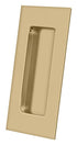 Deltana FP40U4 4" x 1-7/8" Heavy Duty Rectangular Flush Pull Satin Brass Finish Sparrow Supply