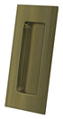 Deltana FP40U5 4" x 1-7/8" Heavy Duty Rectangular Flush Pull Antique Brass Finish Sparrow Supply