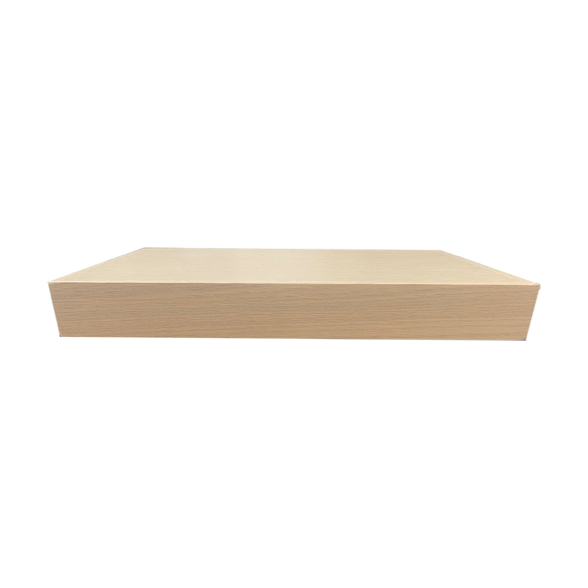 Pride Industrial FSWTOAK36 36" x 10" Floating White Oak Shelf with Three Brackets and Fasteners
