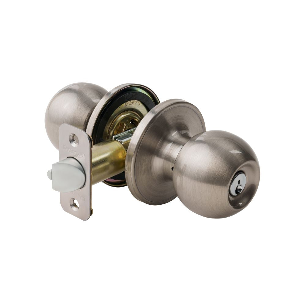 Pamex FT3P00 Saturn Knob Entry Lock Satin Nickel Finish