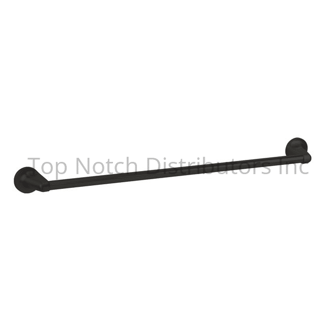 GEO GD2434-MB 24" x 3/4" Transitional Towel Bar with 2-3/16" Base M... Sparrow Supply