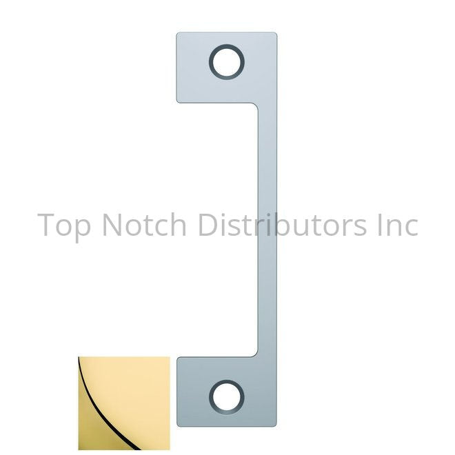 HES HM605 HM Faceplate for 1006 Strike Bright Brass Antique Brass Sparrow Supply