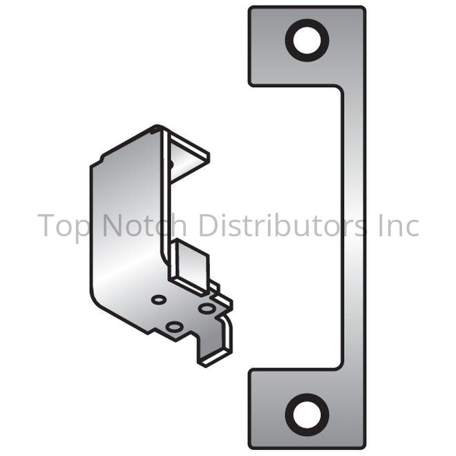 HES HTD630 HTD Faceplate for 1006 Strike Satin Stainless Steel Sparrow Supply