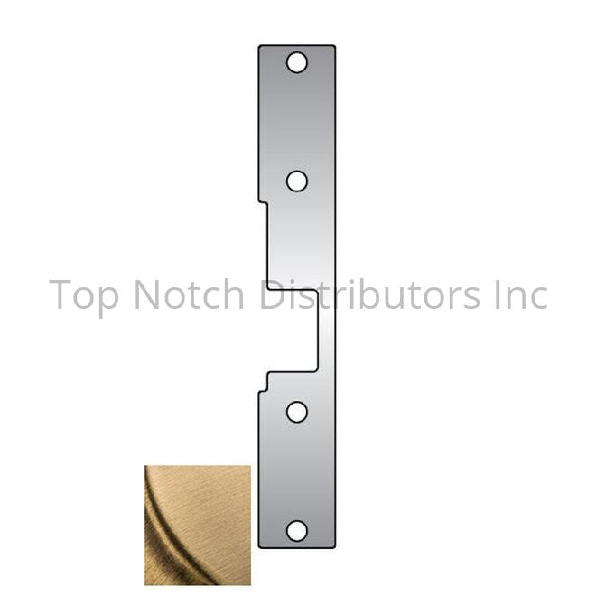 HES K2606 K2 Faceplate for 1006 Strike Satin Brass Sparrow Supply
