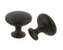 Pride Industrial K910BK 1-1/16" Diecast Mushroom Cabinet Knob Matte Black Finish Sparrow Supply