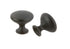 Pride Industrial K910DACM 1-1/16" Diecast Mushroom Cabinet Knob Weathered Black Finish Sparrow Supply