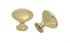 Pride Industrial K910PB 1-1/16" Diecast Mushroom Cabinet Knob Polished Brass Finish Sparrow Supply