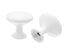 Pride Industrial K910WT 1-1/16" Diecast Mushroom Cabinet Knob White Finish Sparrow Supply