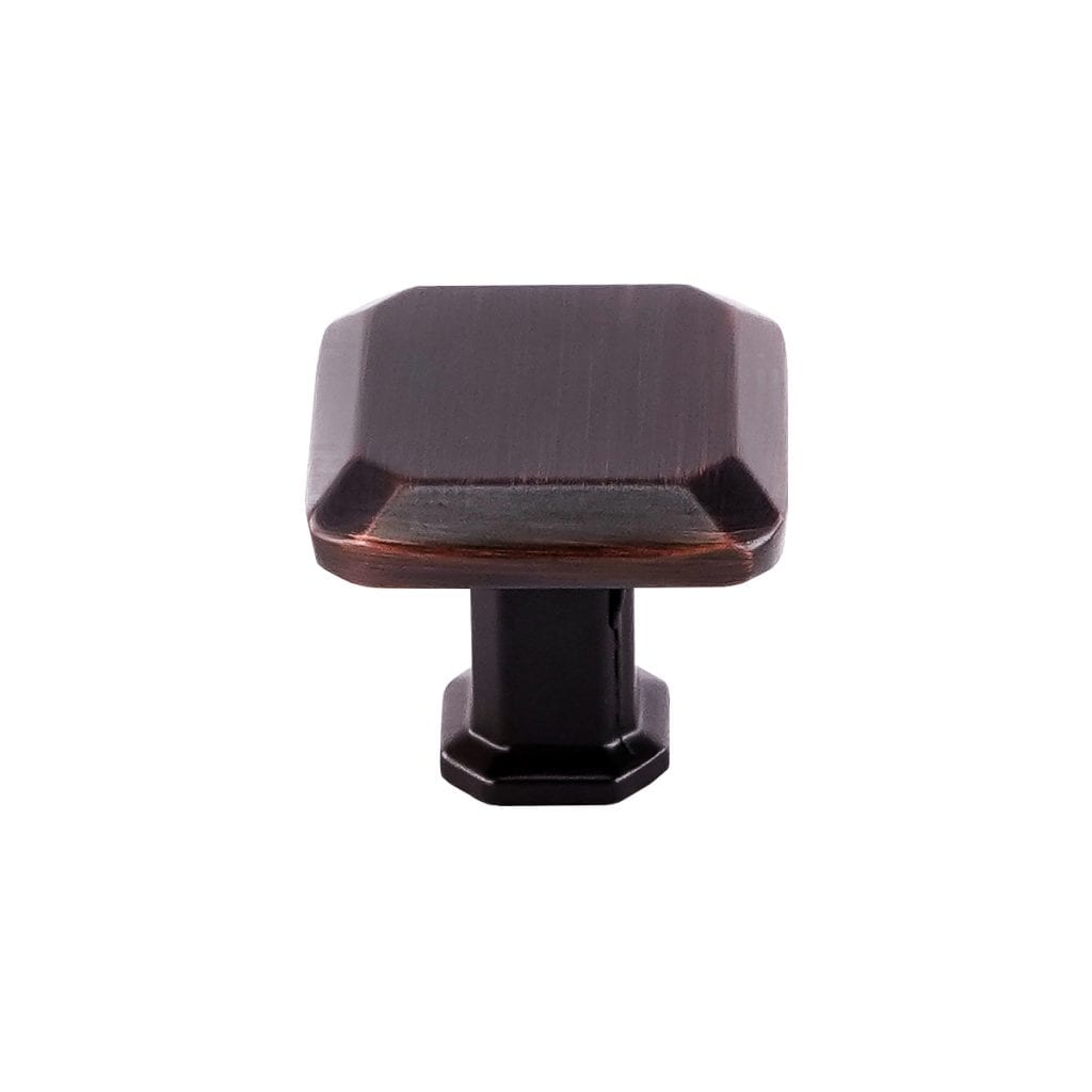 Pride Industrial K9223010B 1" Square Cabinet Knob Oil Rubbed Bronze Finish Sparrow Supply
