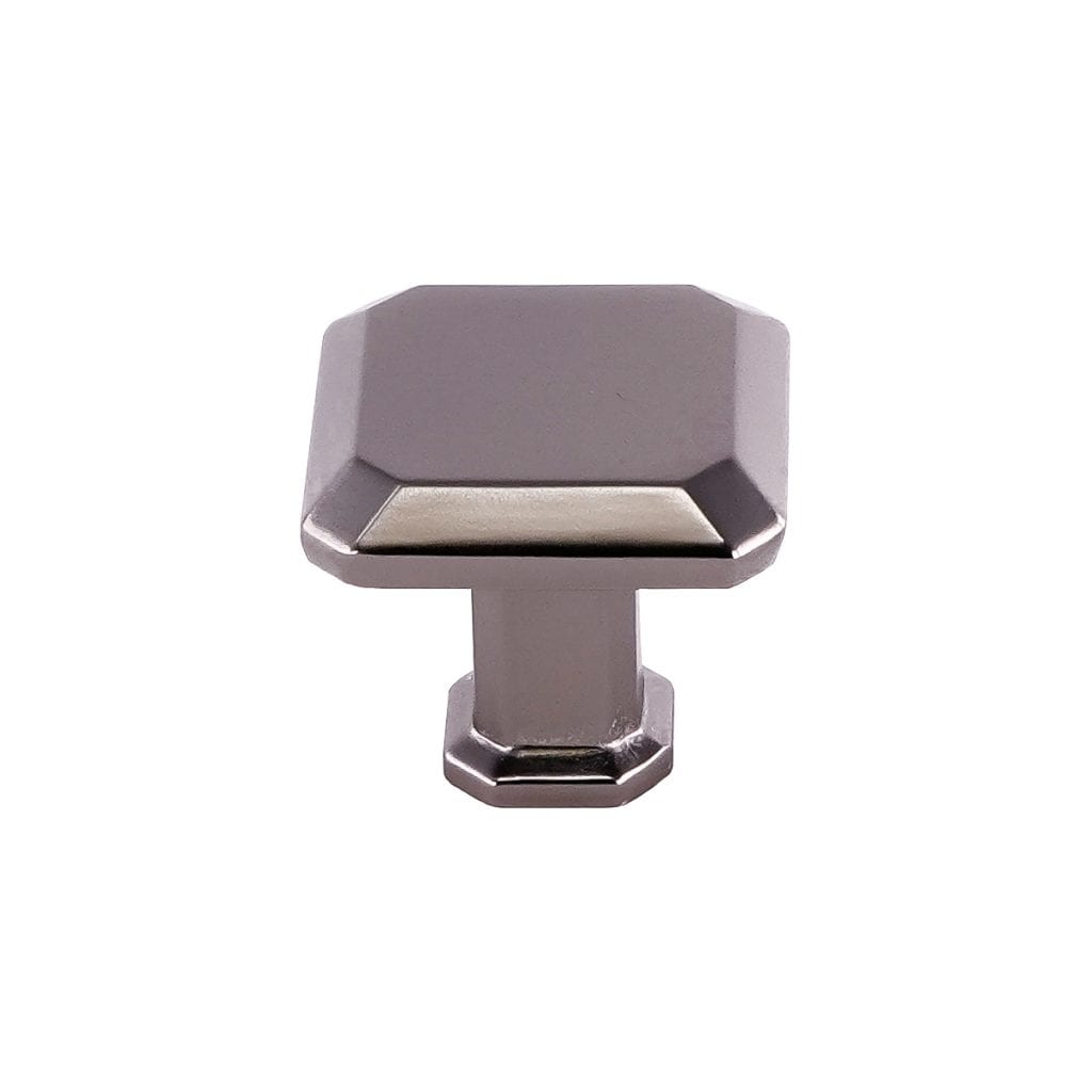 Pride Industrial K92230DP 1" Square Cabinet Knob Dark Pewter Finish Sparrow Supply