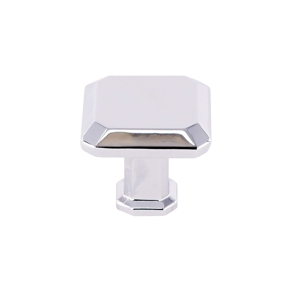 Pride Industrial K92230PC 1" Square Cabinet Knob Polished Chrome Finish Sparrow Supply