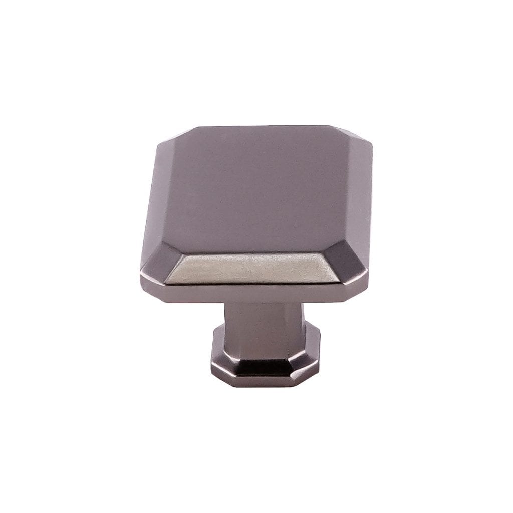 Pride Industrial K92430DP 1-1/2" Rectangle Cabinet Knob Dark Pewter Finish Sparrow Supply