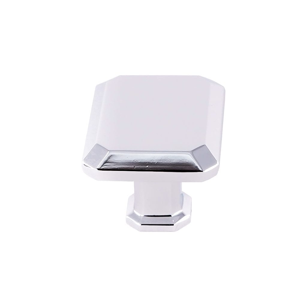 Pride Industrial K92430PC 1-1/2" Rectangle Cabinet Knob Polished Chrome Finish Sparrow Supply
