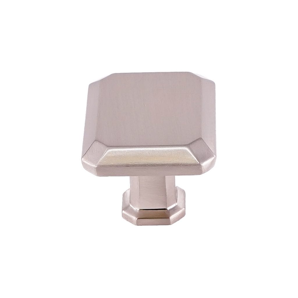 Pride Industrial K92430SN 1-1/2" Rectangle Cabinet Knob Satin Nickel Finish Sparrow Supply