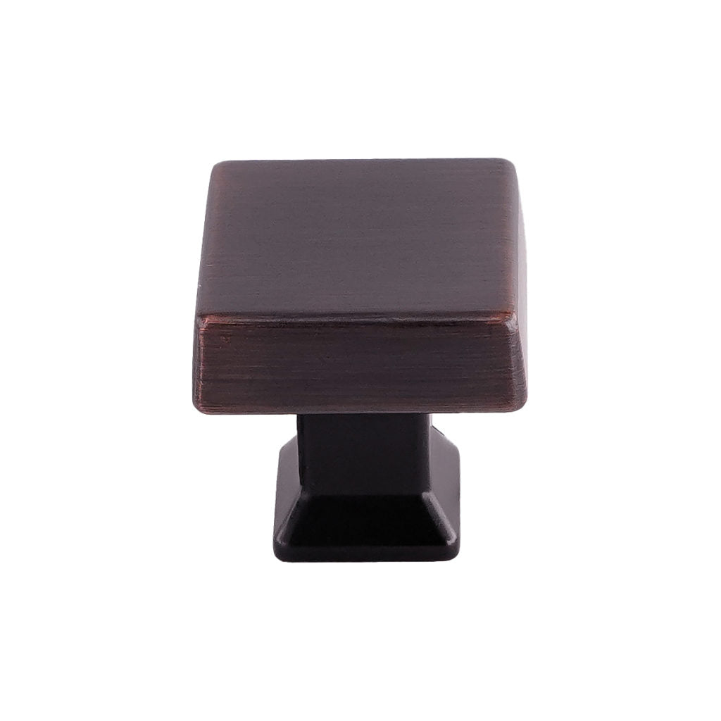 Pride Industrial K9472310B 1-1/4" Square Colorado Cabinet Knob Oil Rubbed Bronze Finish Sparrow Supply