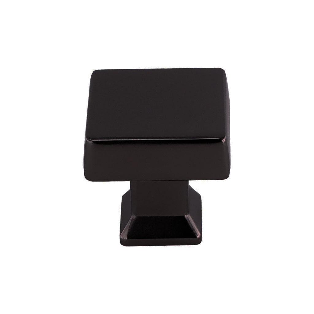Pride Industrial K94723BK 1-1/4" Square Colorado Cabinet Knob Matte Black Finish Sparrow Supply