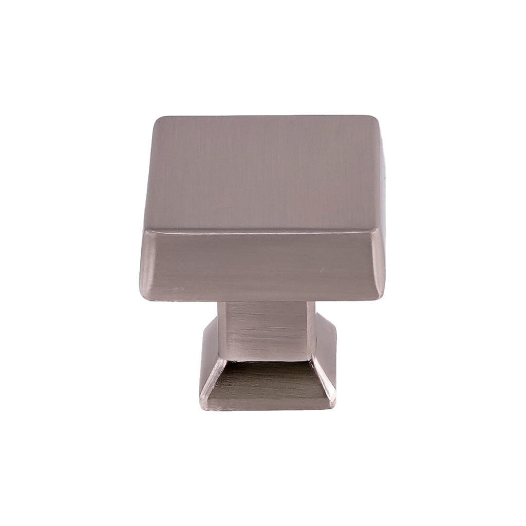Pride Industrial K94723SN 1-1/4" Square Colorado Cabinet Knob Satin Nickel Finish Sparrow Supply
