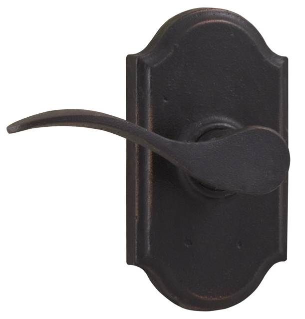 Weslock L7100H1H1SL20 Left Hand Carlow Premiere Passage Lock with Adjustable Latch and Full Lip Strike Oil Rubbed Bronze Finish Sparrow Supply