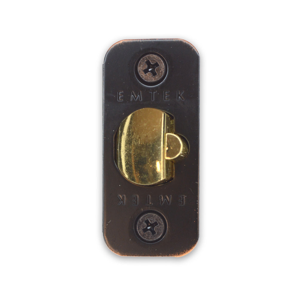Emtek LC4-DLB2375R-US10B Key in Lever or Knob 2-3/8" Backset 1/4" Radius Corner Deadlatch Oil Rubbed Bronze Finish Sparrow Supply