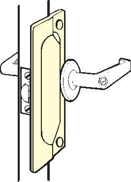 Don-Jo LP207CP 2-3/4" x 7" Latch Protector for Outswing Doors Chrome Plated Finish Sparrow Supply