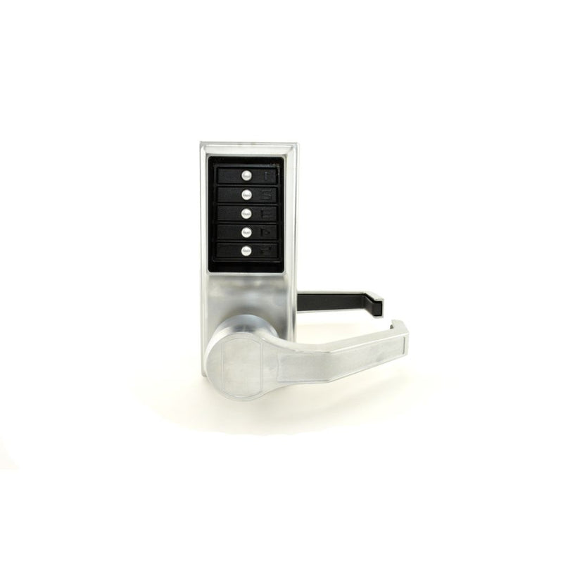 Simplex LR Mechanical Pushbutton Locksets - Satin Chrome Sparrow Supply