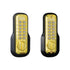 Lockey M210BBDC Mechanical Keyless Deadbolt with Double Combination Bright Brass Finish Sparrow Supply