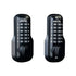 Lockey M210JBMGDC Mechanical Keyless Deadbolt with Double Combination Jet Black Marine Grade Finish Sparrow Supply